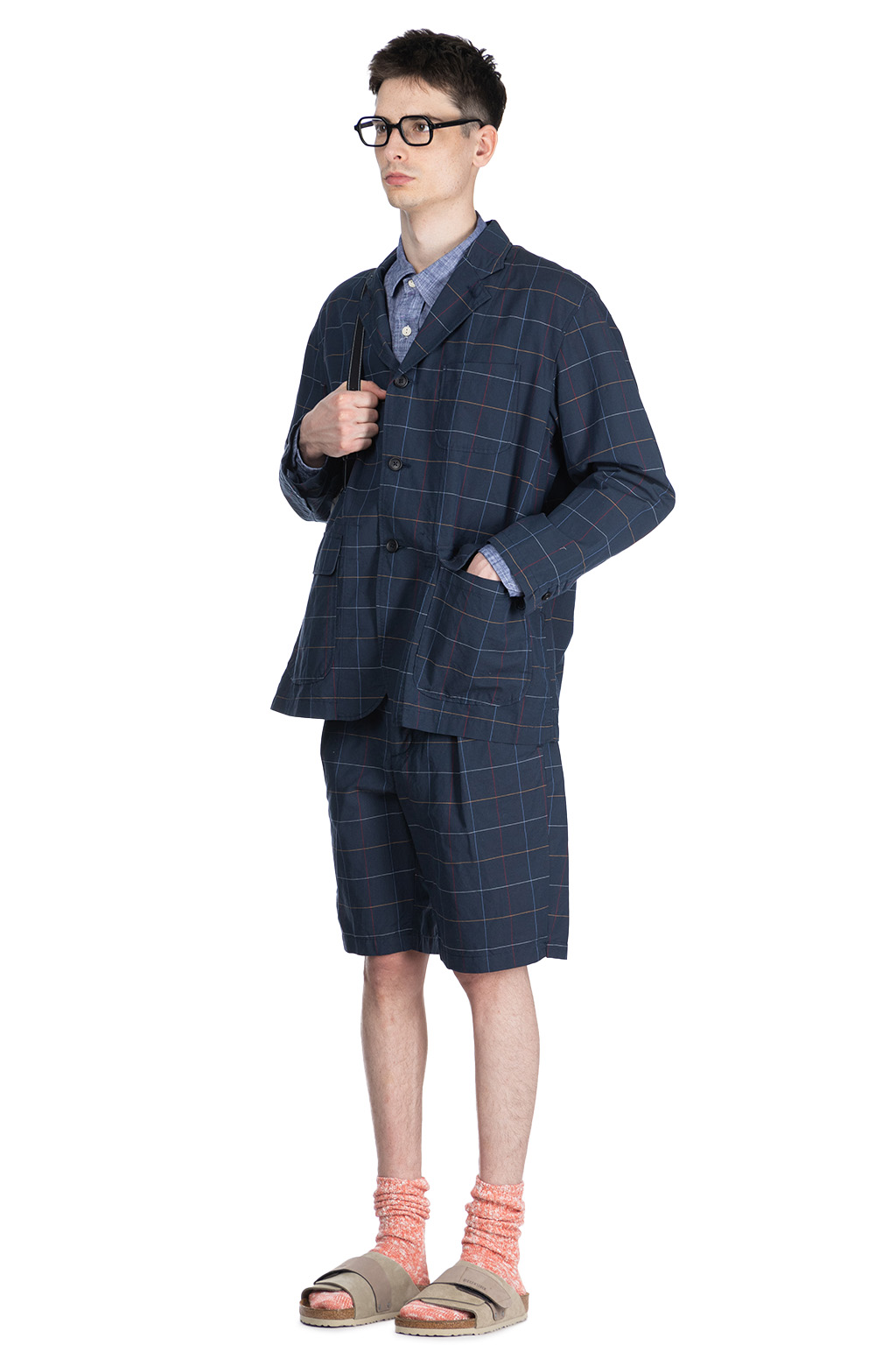 Engineered Garments - Sunset Short - Navy CL Windowpane